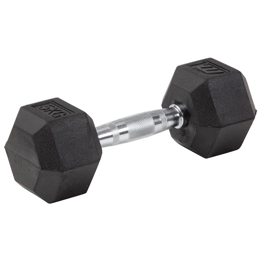 Master x Kraftmark Gummi/Krom Hex Hantel, Hex hantler