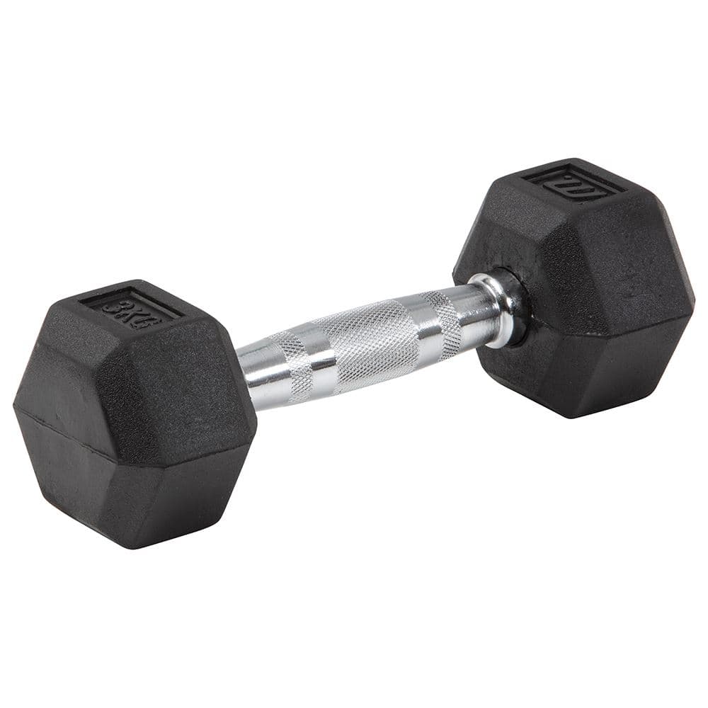 Master x Kraftmark Gummi/Krom Hex Hantel, Hex hantler