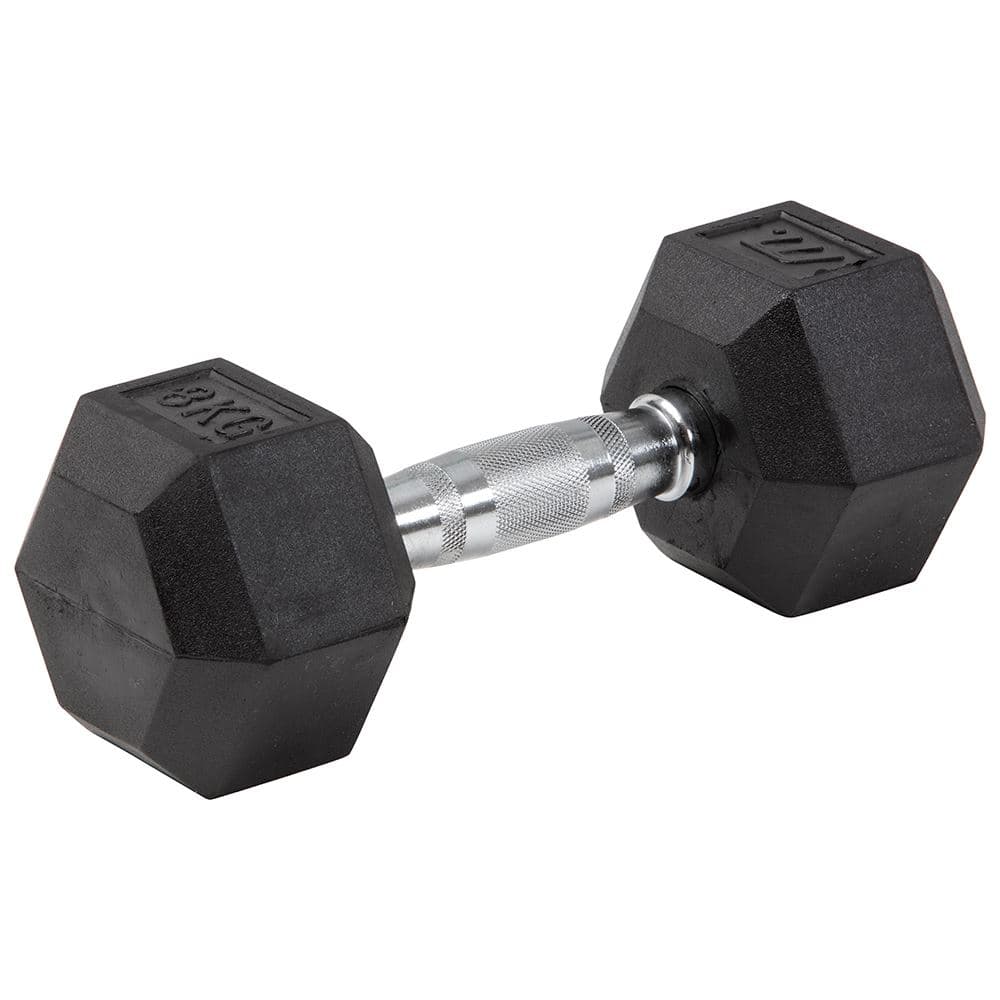 Master x Kraftmark Gummi/Krom Hex Hantel, Hex hantler