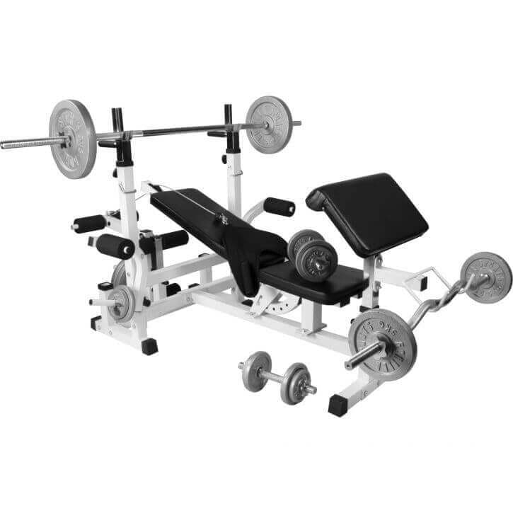 Gorilla Sports Multigym IRON - 108kg, Pakke Stativer & Benker
