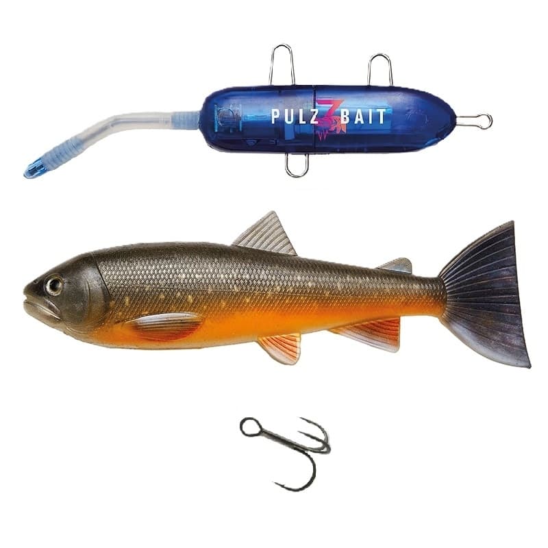 Pulz Bait Starter Kit Trout 15cm - Arctic Char + Charger Pack