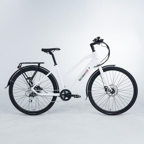 Scushi Norway Universe Elsykkel, hvit (360 Wh batteri)