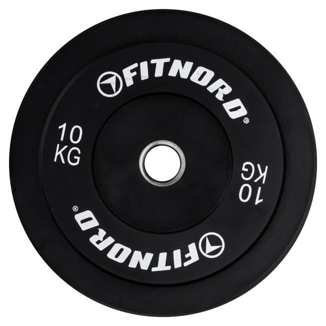 FitNord Bumper Black Vektskive 10 kg