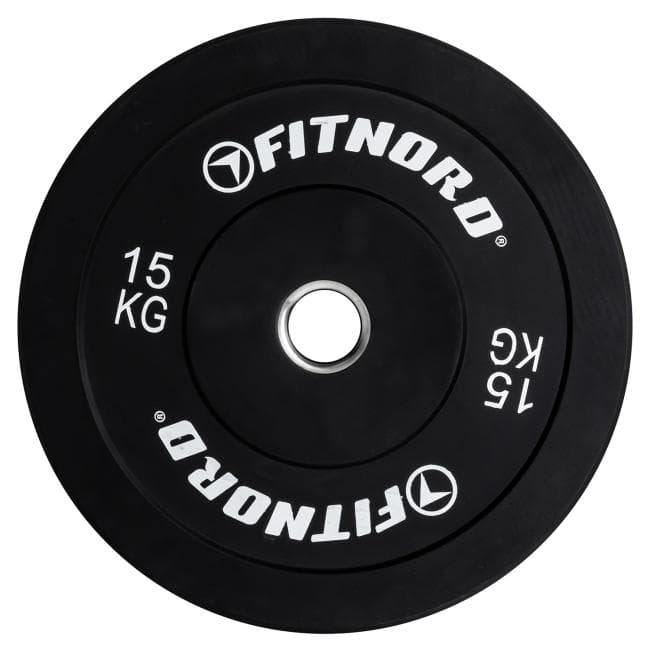 FitNord Bumper Black Vektskive 15 kg